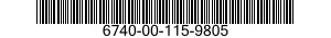 6740-00-115-9805  6740001159805 001159805