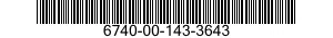 6740-00-143-3643  6740001433643 001433643