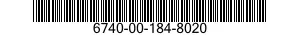 6740-00-184-8020  6740001848020 001848020