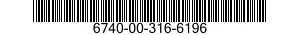 6740-00-316-6196  6740003166196 003166196