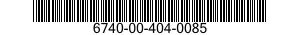 6740-00-404-0085  6740004040085 004040085