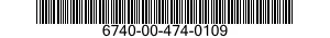 6740-00-474-0109  6740004740109 004740109