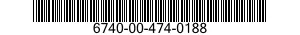 6740-00-474-0188  6740004740188 004740188