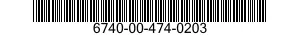 6740-00-474-0203  6740004740203 004740203