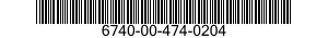6740-00-474-0204  6740004740204 004740204