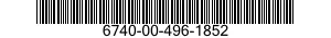 6740-00-496-1852  6740004961852 004961852