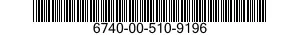 6740-00-510-9196  6740005109196 005109196