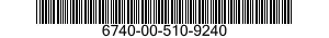 6740-00-510-9240  6740005109240 005109240