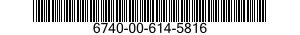 6740-00-614-5816  6740006145816 006145816