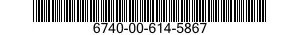 6740-00-614-5867  6740006145867 006145867