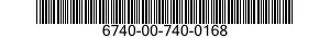 6740-00-740-0168  6740007400168 007400168