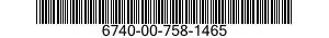 6740-00-758-1465  6740007581465 007581465
