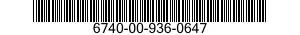 6740-00-936-0647  6740009360647 009360647