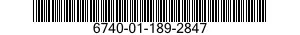 6740-01-189-2847  6740011892847 011892847