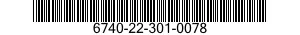 6740-22-301-0078  6740223010078 223010078