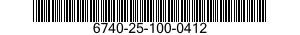 6740-25-100-0412 PROCESSING UNIT,PHOTOGRAPHIC FILM 6740251000412 251000412