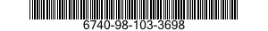 6740-98-103-3698 TRAY,PROCESSING,PHOTOGRAPHIC 6740981033698 981033698