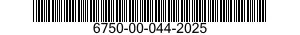 6750-00-044-2025  6750000442025 000442025