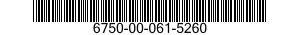 6750-00-061-5260  6750000615260 000615260