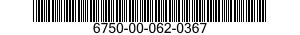 6750-00-062-0367  6750000620367 000620367