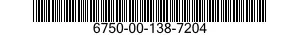 6750-00-138-7204  6750001387204 001387204