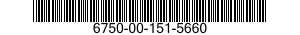 6750-00-151-5660  6750001515660 001515660