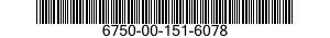 6750-00-151-6078  6750001516078 001516078