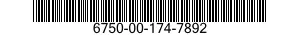 6750-00-174-7892  6750001747892 001747892