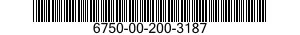 6750-00-200-3187 DEVELOPER,PHOTOGRAPHIC 6750002003187 002003187
