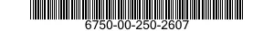 6750-00-250-2607  6750002502607 002502607