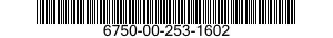 6750-00-253-1602  6750002531602 002531602