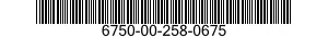 6750-00-258-0675  6750002580675 002580675