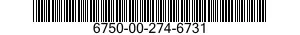 6750-00-274-6731 POTASSIUM BROMIDE,PHOTOGRAPHIC 6750002746731 002746731