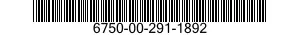 6750-00-291-1892  6750002911892 002911892
