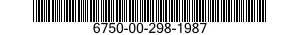 6750-00-298-1987  6750002981987 002981987