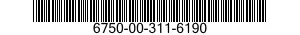 6750-00-311-6190 PAPER,COPYING,DIAZO PROCESS 6750003116190 003116190