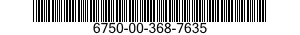 6750-00-368-7635  6750003687635 003687635