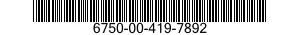 6750-00-419-7892  6750004197892 004197892