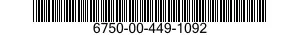 6750-00-449-1092  6750004491092 004491092