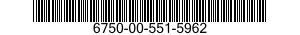 6750-00-551-5962  6750005515962 005515962