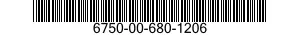 6750-00-680-1206  6750006801206 006801206