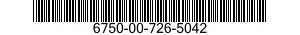 6750-00-726-5042 DEVELOPER,PHOTOGRAPHIC 6750007265042 007265042
