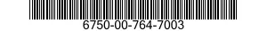6750-00-764-7003  6750007647003 007647003