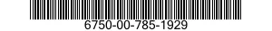 6750-00-785-1929  6750007851929 007851929