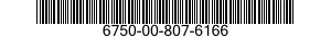 6750-00-807-6166  6750008076166 008076166