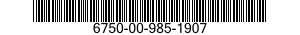 6750-00-985-1907  6750009851907 009851907