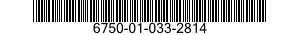 6750-01-033-2814  6750010332814 010332814