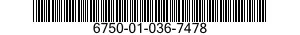 6750-01-036-7478  6750010367478 010367478