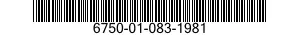 6750-01-083-1981  6750010831981 010831981