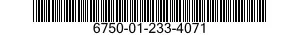 6750-01-233-4071  6750012334071 012334071